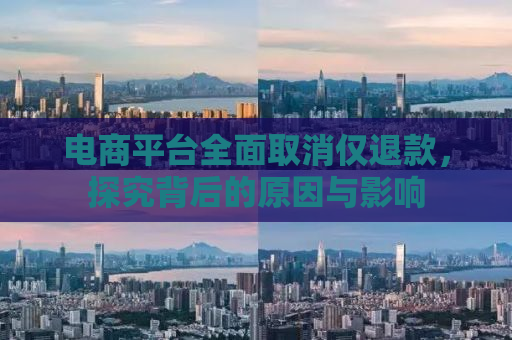 电商平台全面取消仅退款，探究背后的原因与影响